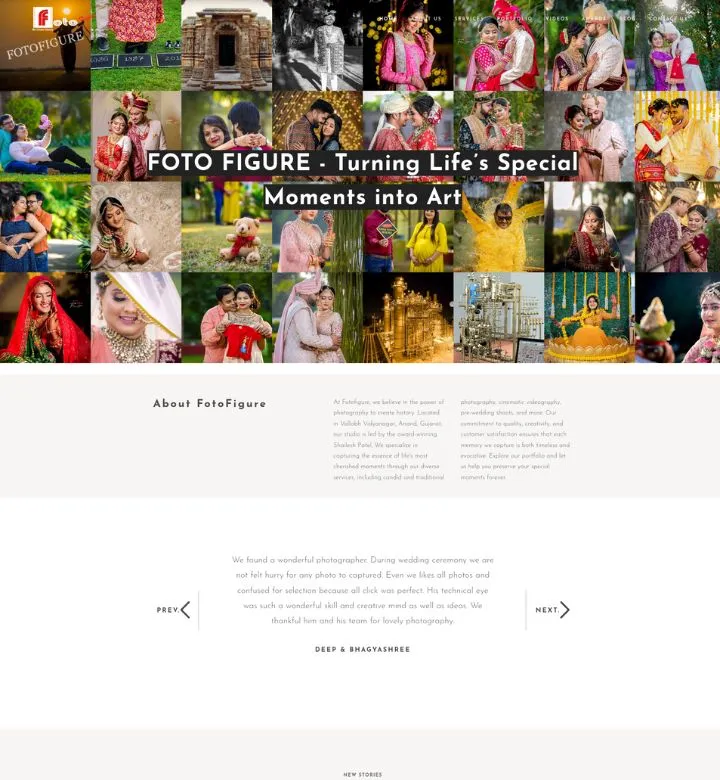 Foto Figure photography portfolio showcasing wedding and cultural photography
