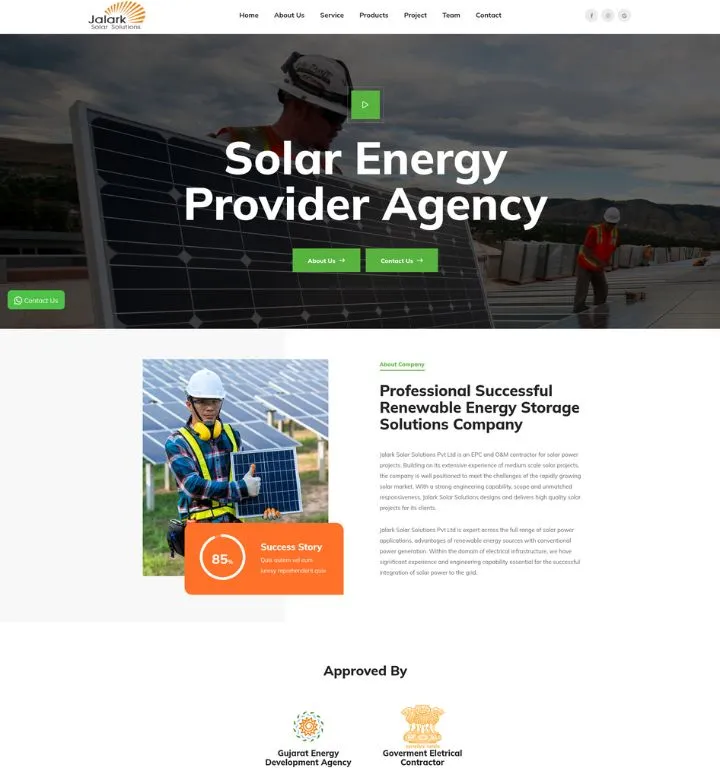 Solar Energy Provider - Sustainable and Renewable Solutions Workers installing solar panels on a rooftop for a solar energy provider agency
