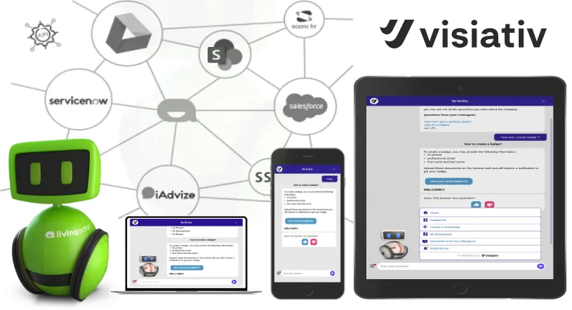 See how Living Actor's chatbot assistant interface has been optimized for better user engagement Screenshot of Living Actor Chatbot Assistant interface showcasing enhanced user interaction and features