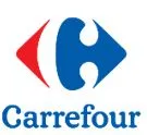 Logo of Carrefour, an international retail and supermarket chain.
